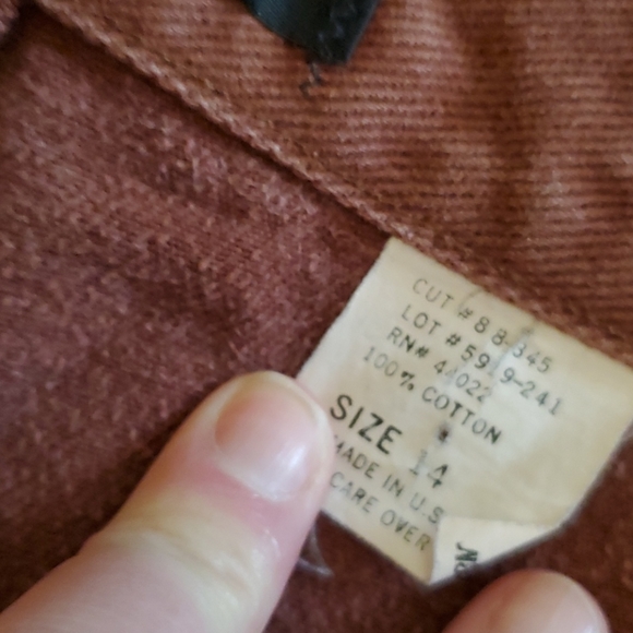 women's pasta high rise mom jeans sz 14 rust color - Picture 4 of 5